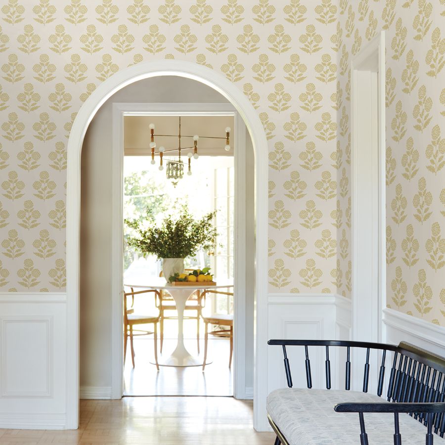 Purchase Vp1432 | Jardin, Souci Butter Marigolds - Antonina Vella Wallpaper