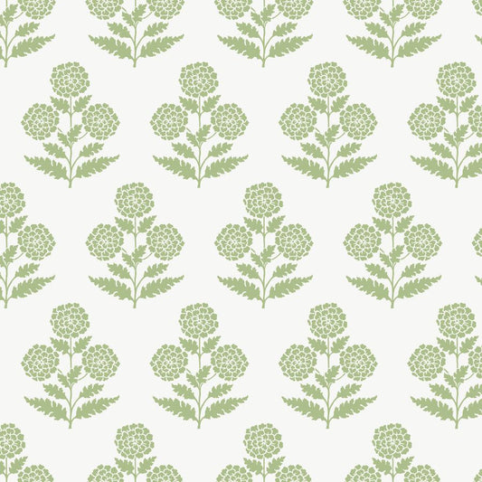 Purchase Vp1436 | Jardin, Souci Green Marigolds - Antonina Vella Wallpaper