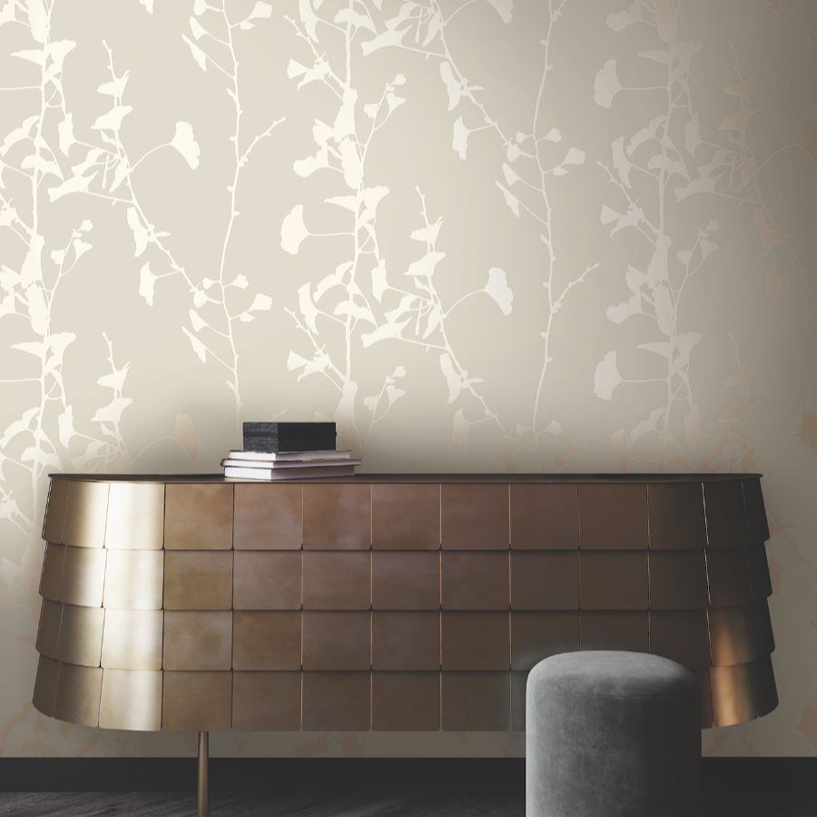 Purchase Vr1507 | Caviar, Ginkgo Silhouette - Ronald Redding Wallpaper