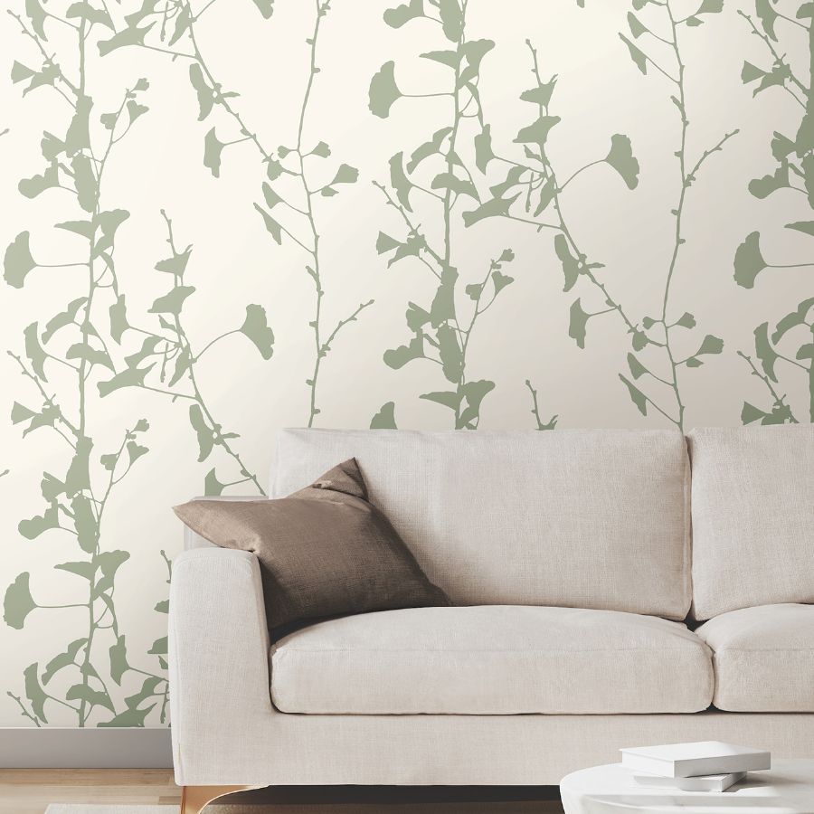 Purchase Vr1510 | Caviar, Ginkgo Silhouette - Ronald Redding Wallpaper