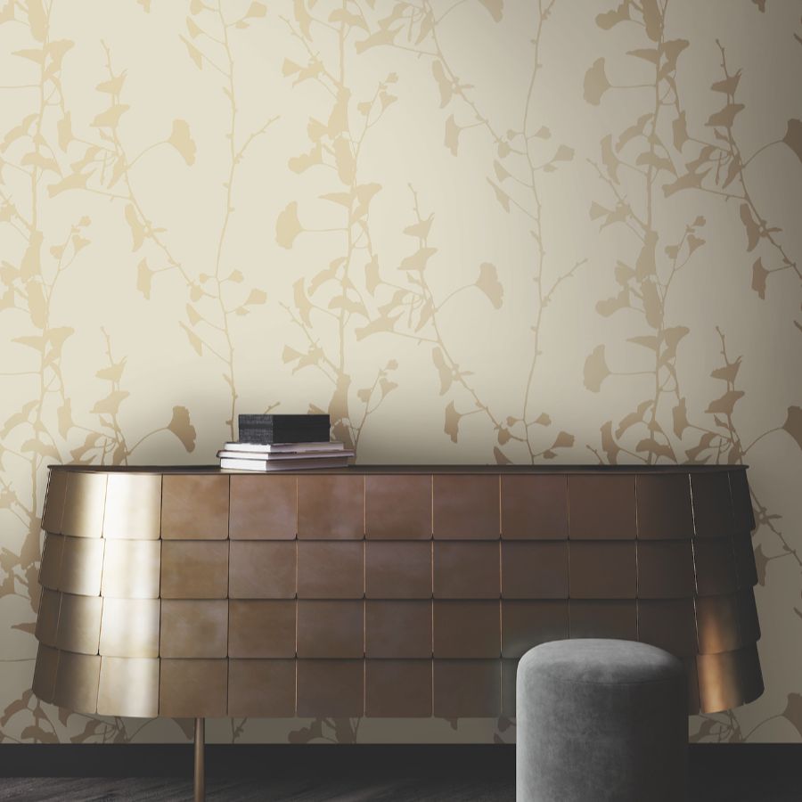 Purchase Vr1511 | Caviar, Ginkgo Silhouette - Ronald Redding Wallpaper