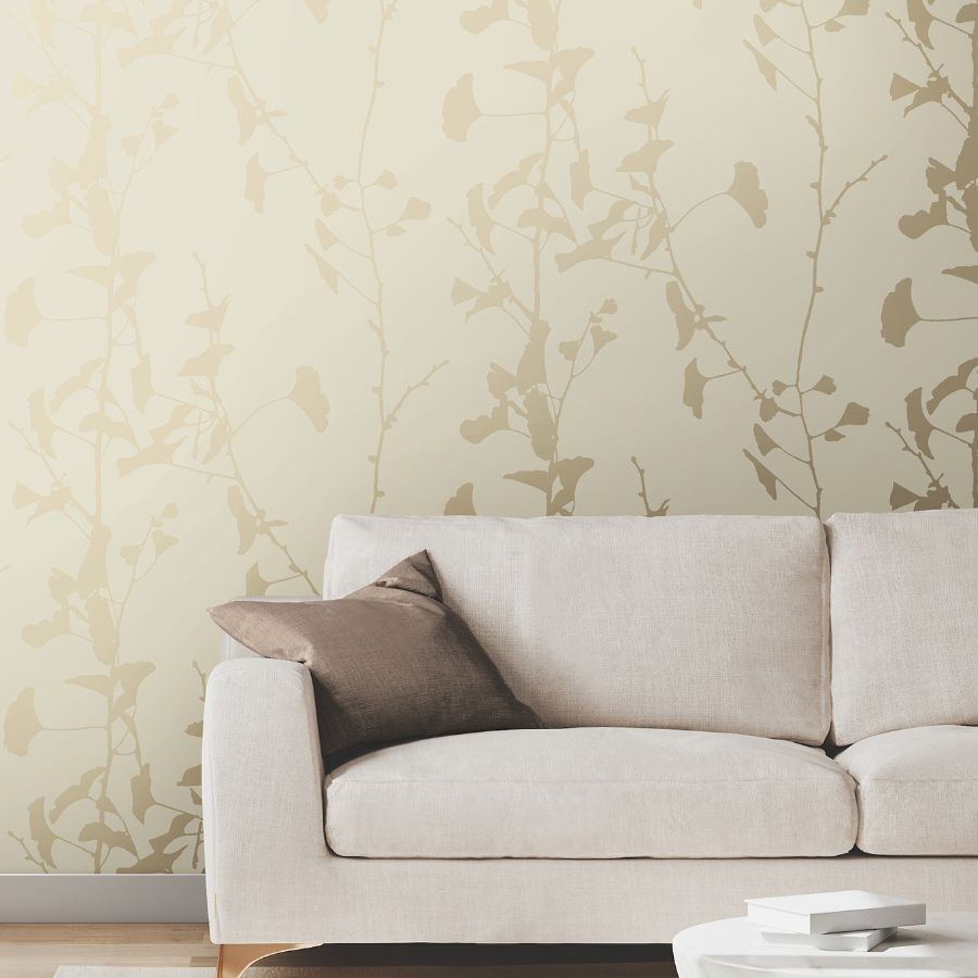 Purchase Vr1511 | Caviar, Ginkgo Silhouette - Ronald Redding Wallpaper