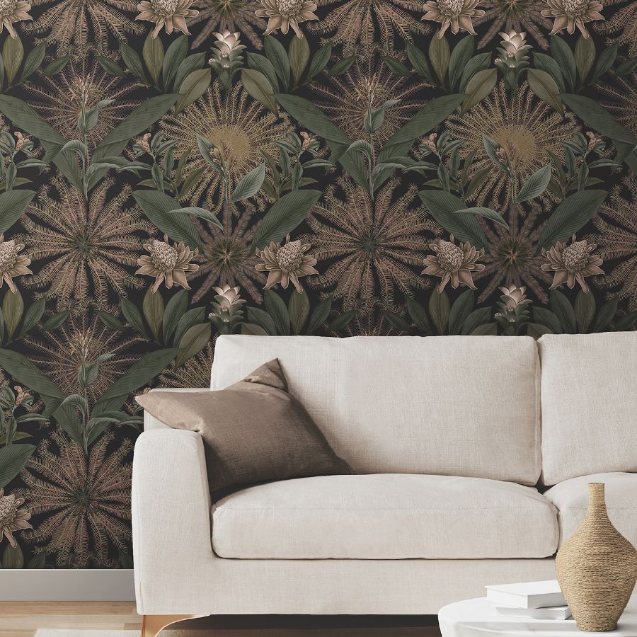 Purchase Vr1529 | Caviar, Enchanted Garden - Ronald Redding Wallpaper