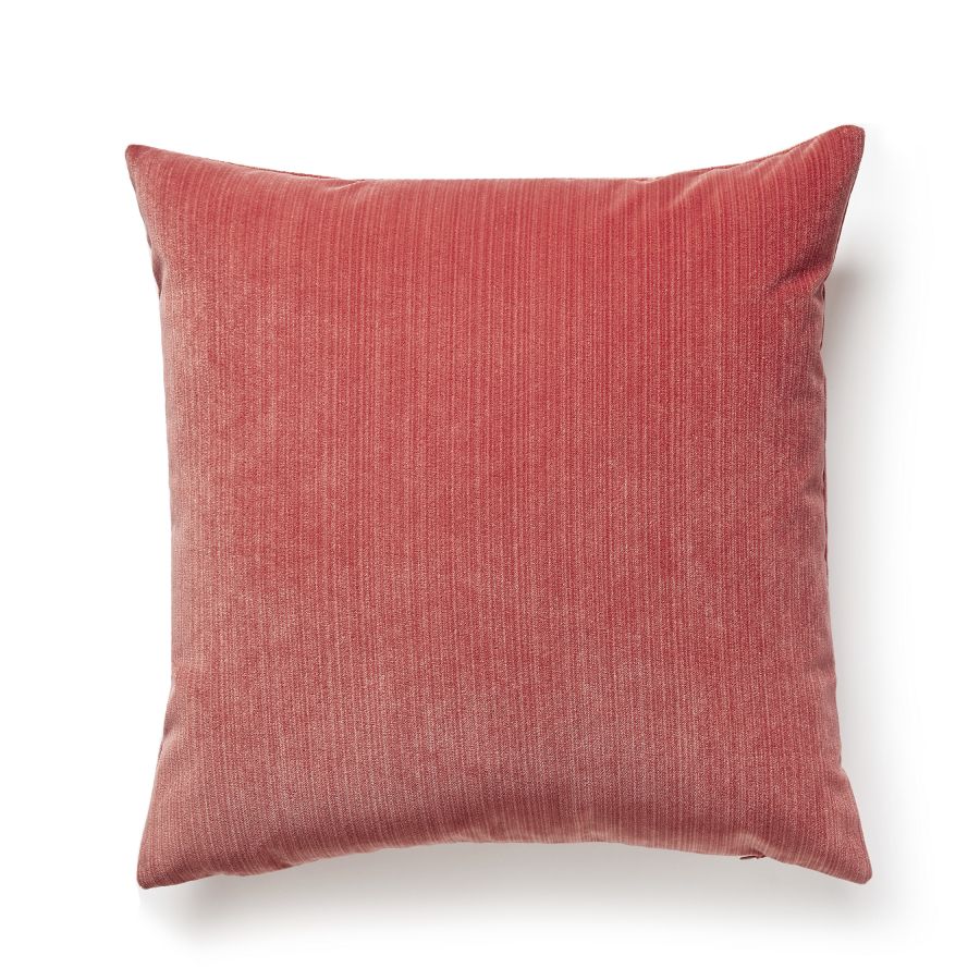 Purchase VWSTRIEPILL0021 Strie Velvet, Hibiscus - Scalamandre Pillows