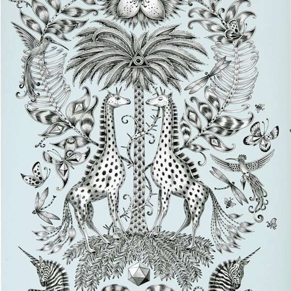 Sample W0102/01 Kruger Neutral Animals Clarke And Clarke Wallpaper