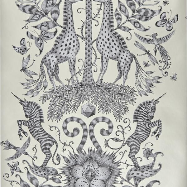 Sample W0102/05 Kruger Neutral Animals Clarke And Clarke Wallpaper