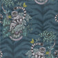 W0103/03 Lemur Blue Animals Clarke And Clarke Wallpaper