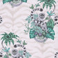 W0103/04 Lemur Pink Animals Clarke And Clarke Wallpaper