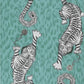 W0105/05 Tigris Blue Animals Clarke And Clarke Wallpaper