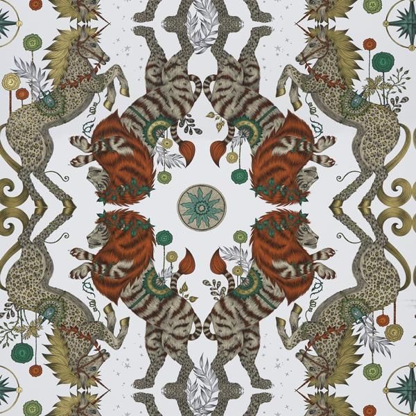 Sample W0113/03 Caspian Wp Yellow Animal/Insect Clarke And Clarke Wallpaper