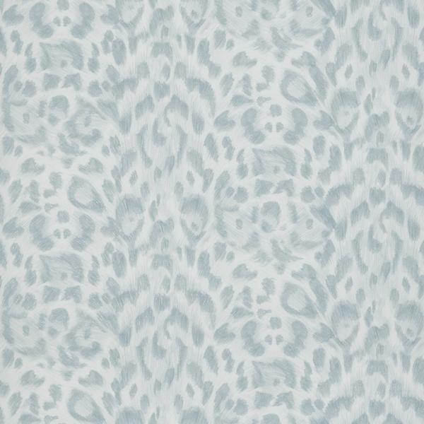 Sample W0115/04 Felis Blue Animal Skins Clarke And Clarke Wallpaper
