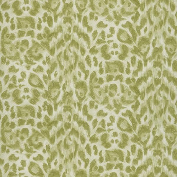 Sample W0115/05 Felis Green Animal Skins Clarke And Clarke Wallpaper