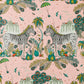 W0117/04 Lost World Pink Animal/Insect Clarke And Clarke Wallpaper