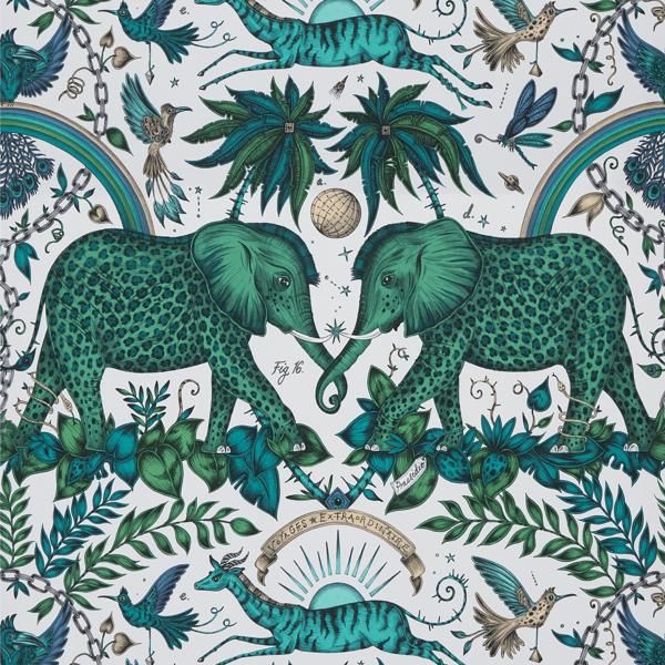 Sample W0121/03 Zambezi Animal/Insect Clarke And Clarke Wallpaper