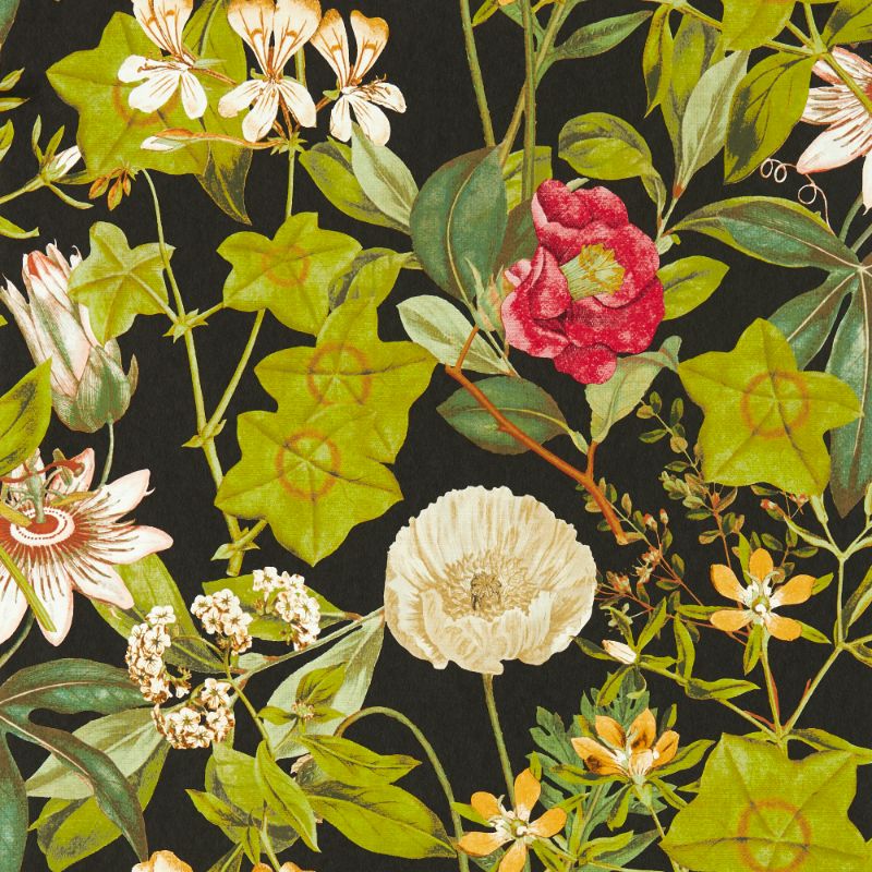 Purchase W0143/04.Cac.0 Passiflora, Multi Color Botanical - Clarke And Clarke Wallpaper