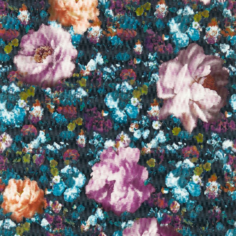 Sample - W0148/01.Cac.0 | Camile, Multi Color Floral - Clarke And Clarke Wallpaper