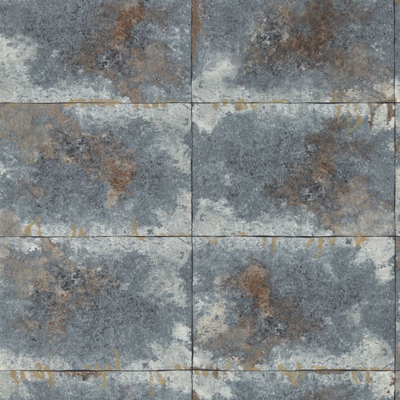Sample - W0151/04.Cac.0 | Igneous, Blue Distressed Textures - Clarke And Clarke Wallpaper