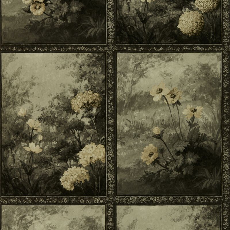 Purchase W0155/04.Cac.0 Artus, Grey Floral - Clarke And Clarke Wallpaper