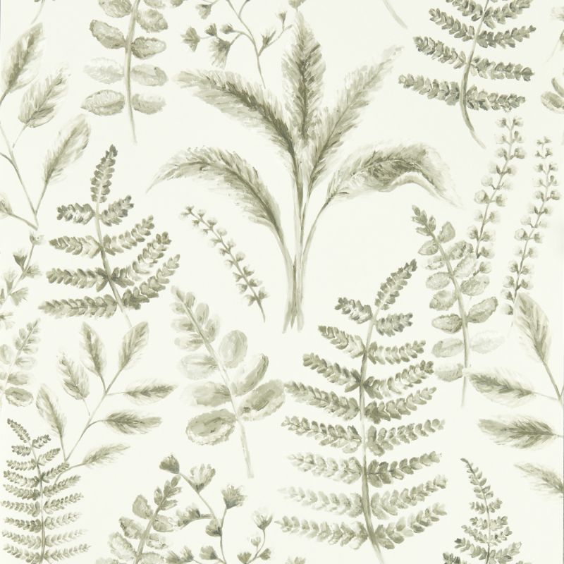 Purchase W0156/03.Cac.0 Bracken, Neutral Botanical - Clarke And Clarke Wallpaper