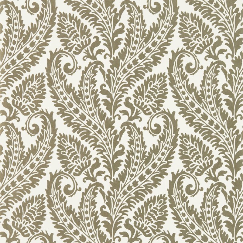 Purchase W0161/02.Cac.0 Regale, Grey Paisley - Clarke And Clarke Wallpaper