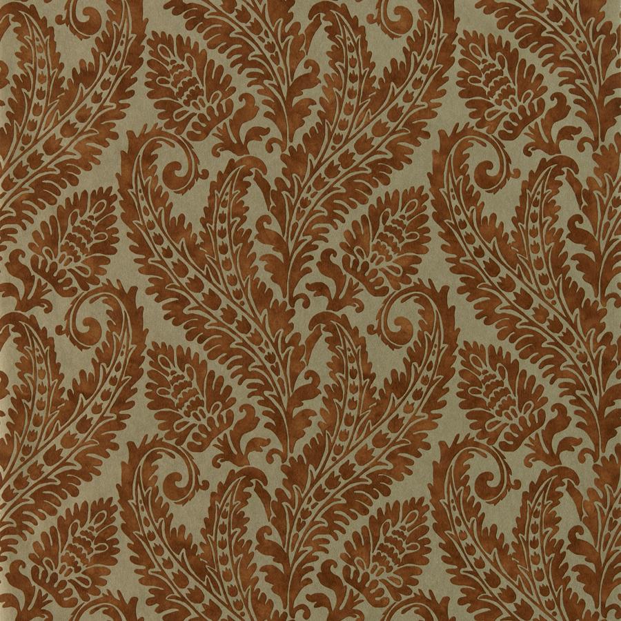 Purchase W0161/04 Regale, Orange Jacobean - Clarke And Clarke Wallpaper