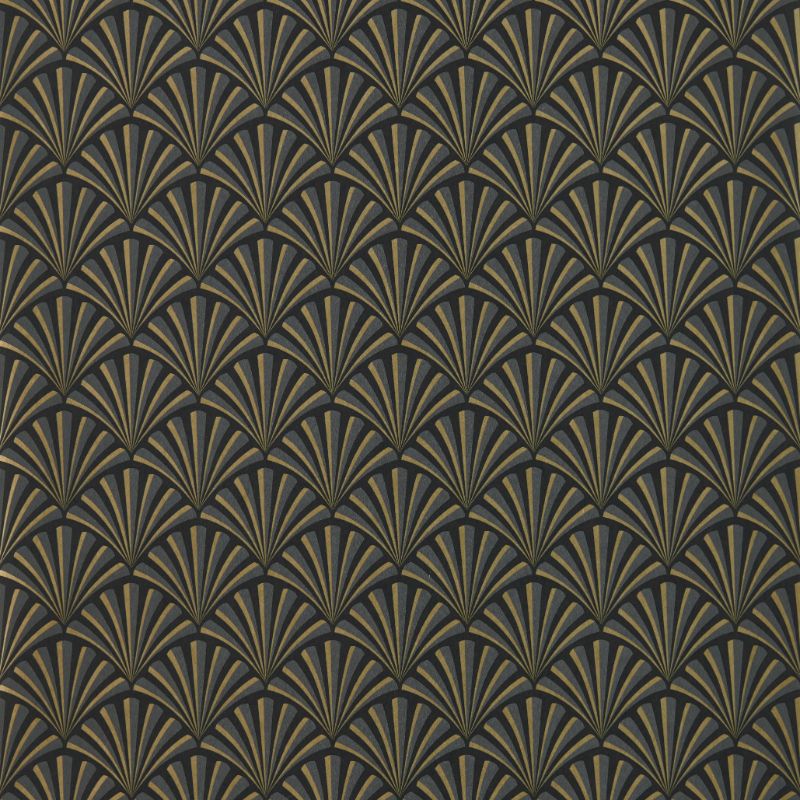 Purchase W0164/01.Cac.0 Chrysler, Black Geometric - Clarke And Clarke Wallpaper