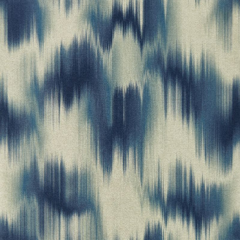Sample - W0165/02.Cac.0 | Colorante, Blue Ikat - Clarke And Clarke Wallpaper