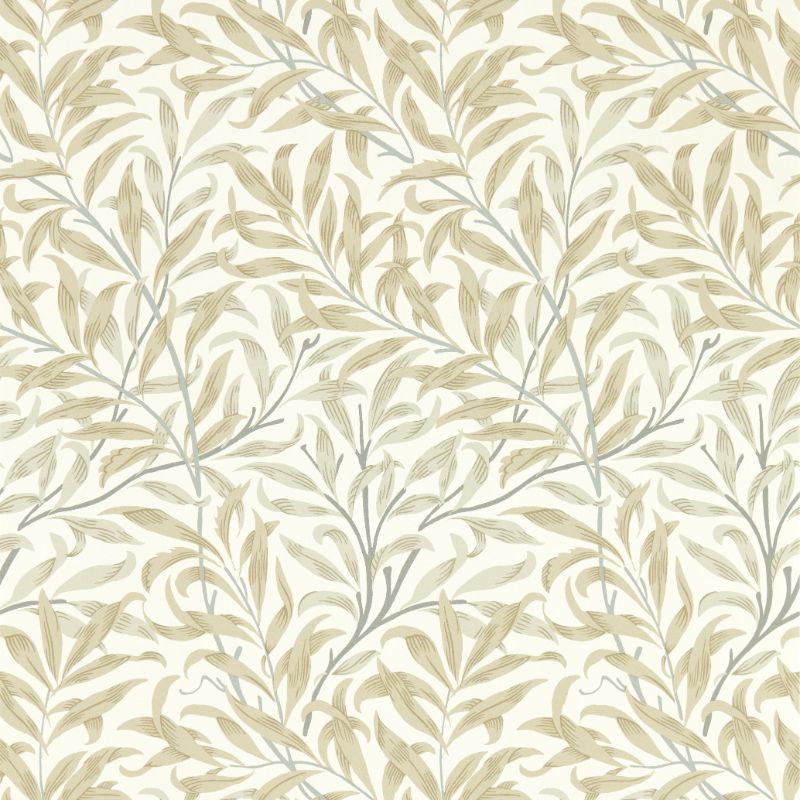 Purchase W0172/03.Cac.0 Willow Boughs, Beige Leaf - Clarke And Clarke Wallpaper