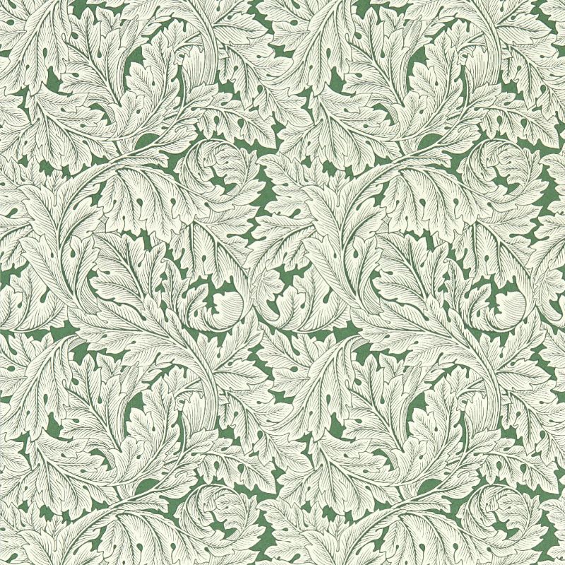 Purchase W0175/01.Cac.0 Acanthus, Green Leaf - Clarke And Clarke Wallpaper