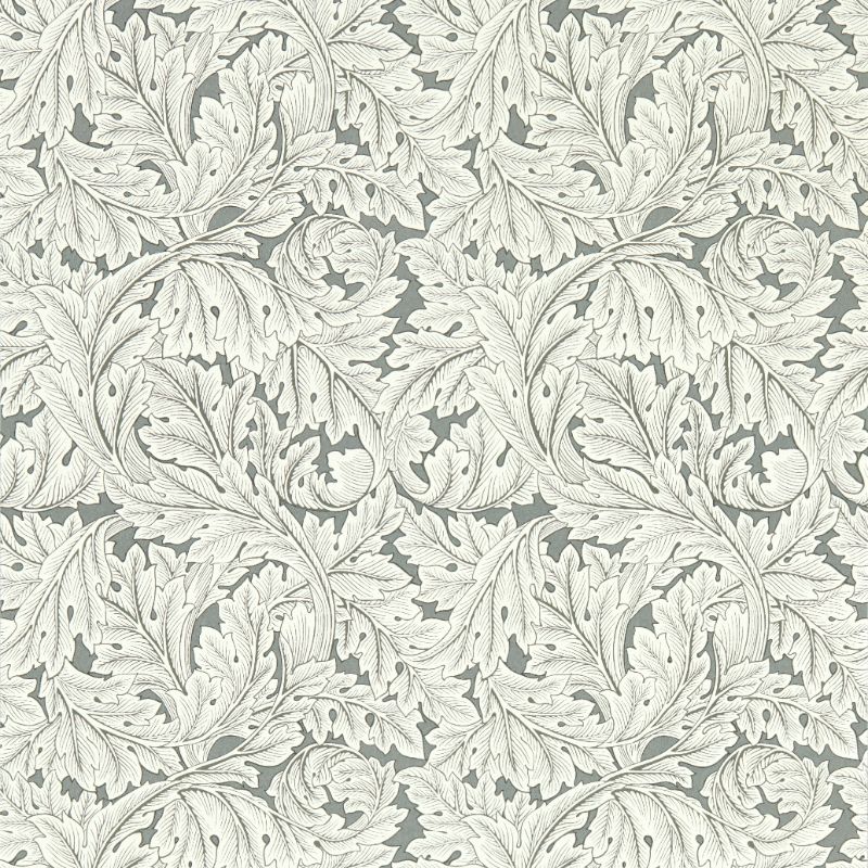 Sample - W0175/02.Cac.0 | Acanthus, Grey Leaf - Clarke And Clarke Wallpaper