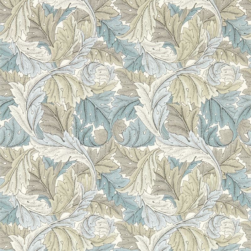 Purchase W0175/03.Cac.0 Acanthus, Grey Leaf - Clarke And Clarke Wallpaper