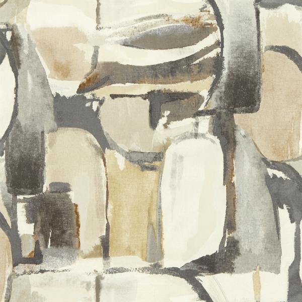 Sample - W0180/02 | Figura, Grey Abstract - Clarke & Clarke Wallpaper - W0180/02.Cac.0