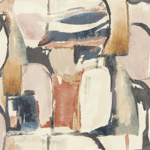 Sample - W0180/03 | Figura, Orange Abstract - Clarke & Clarke Wallpaper - W0180/03.Cac.0