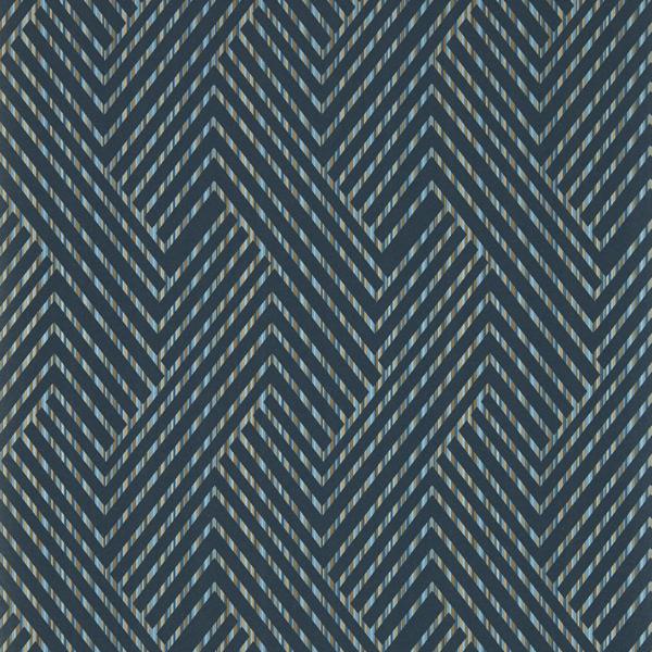 Purchase W0181/04-Cac Grassetto, Blue Chevron - Clarke & Clarke Wallpaper Wallpaper - W0181/04.Cac.0