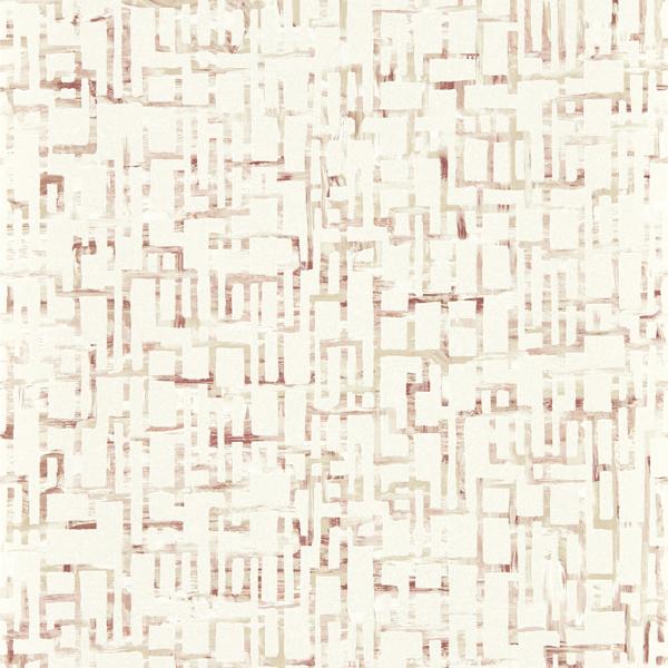 Purchase W0184/01-Cac Quadrata, Red Geometric - Clarke & Clarke Wallpaper Wallpaper - W0184/01.Cac.0