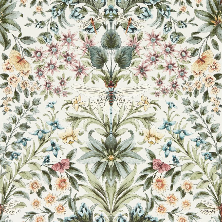 Purchase W0196/03 Mirabell, Multi Color Botanical - Clarke And Clarke Wallpaper