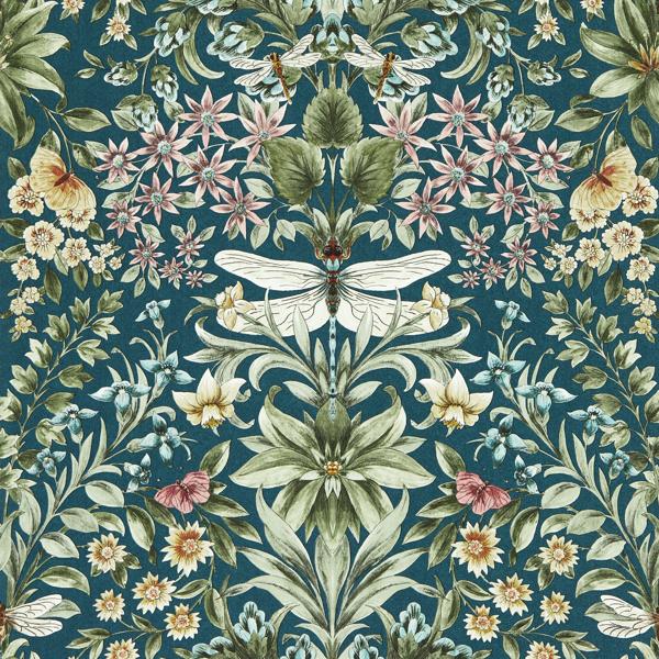 Purchase W0196/04 Mirabell, Green Animals - Clarke And Clarke Wallpaper