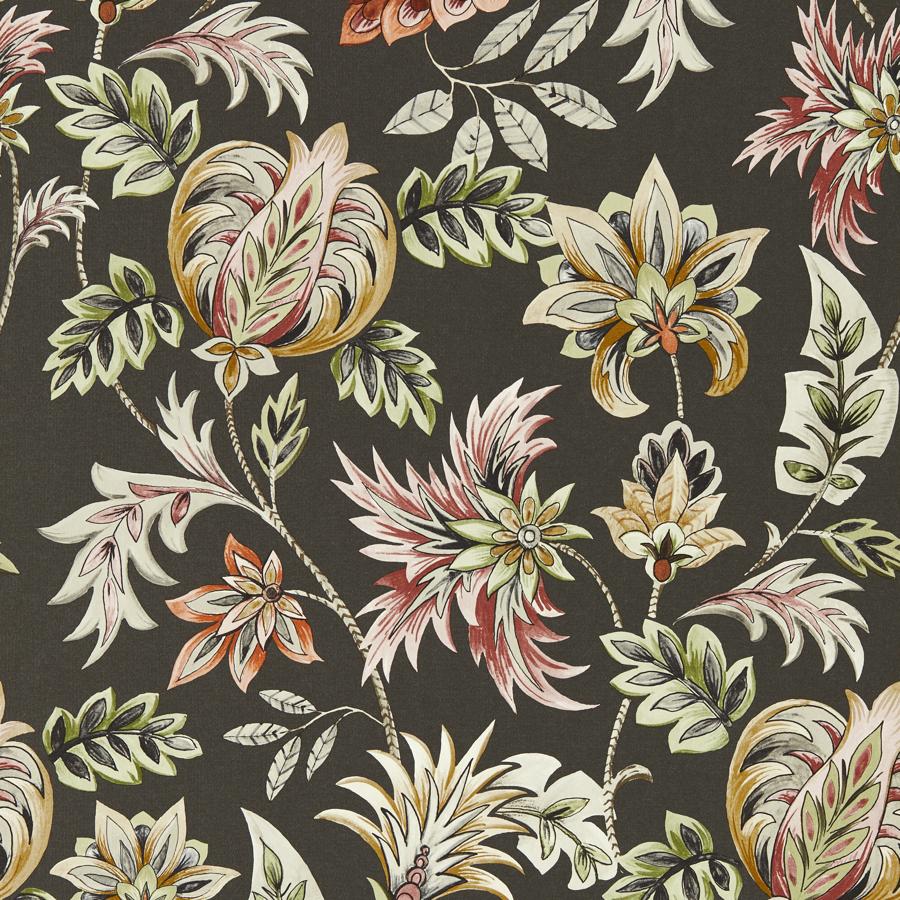 Purchase W0198/02 Sizergh, Grey Jacobean - Clarke And Clarke Wallpaper