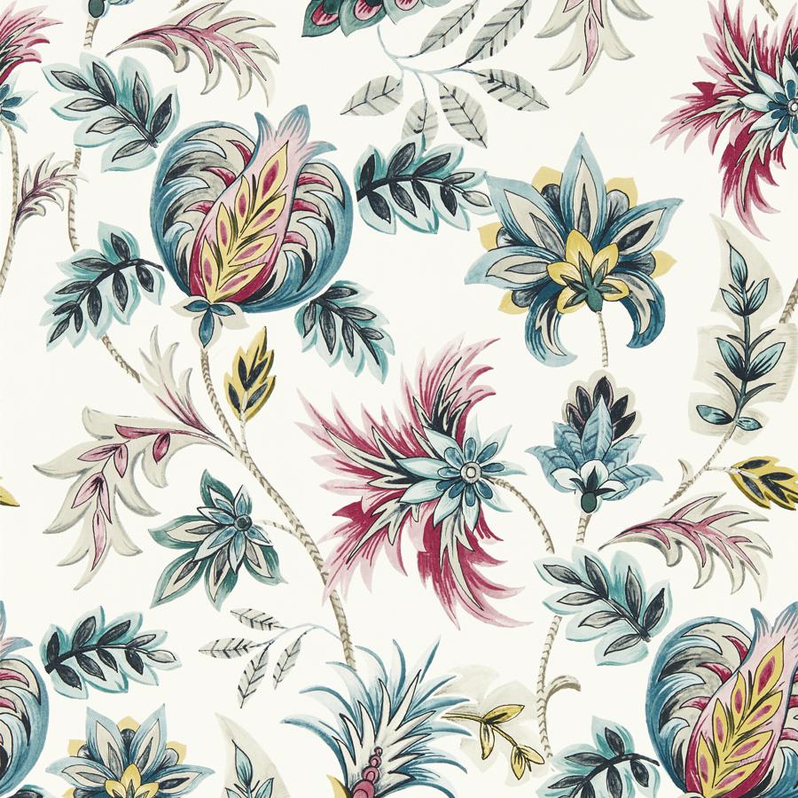 Purchase W0198/04 Sizergh, Multi Color Jacobean - Clarke And Clarke Wallpaper