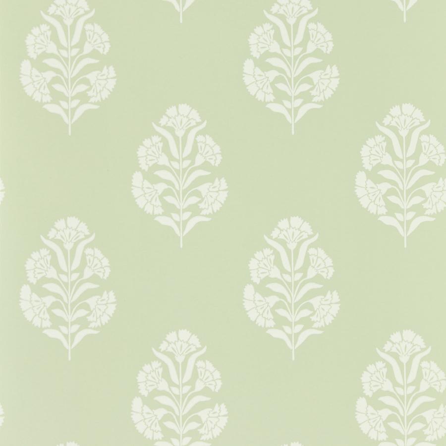 Purchase W0199/06 Standen, Green Floral - Clarke And Clarke Wallpaper
