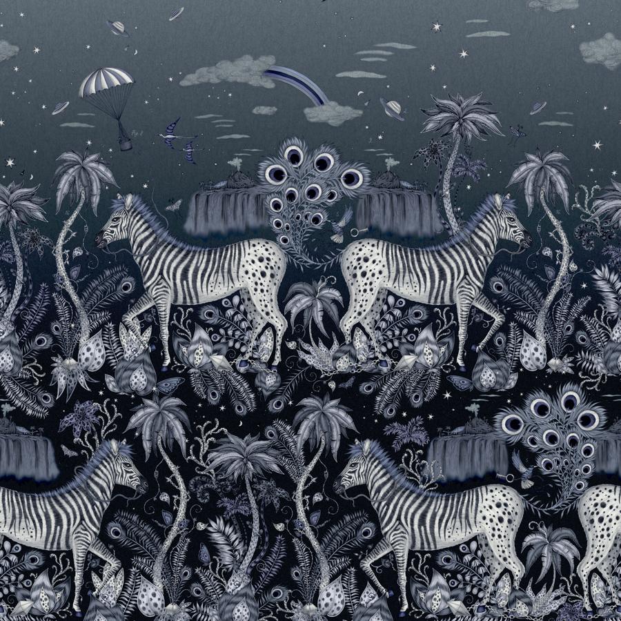 Purchase W0201/01 Lost Adventure, Blue Novelty - Clarke & Clarke Wallpaper