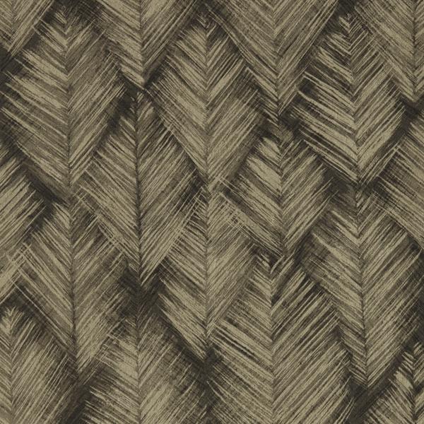 Sample - W0206/01 | Folius, Gold Chevron - Clarke And Clarke Wallpaper