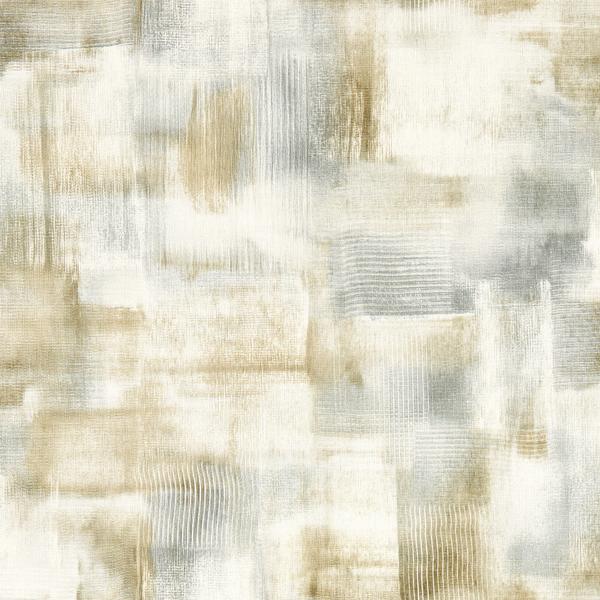 Sample - W0207/02 | Lavatus, Gold Abstract - Clarke And Clarke Wallpaper