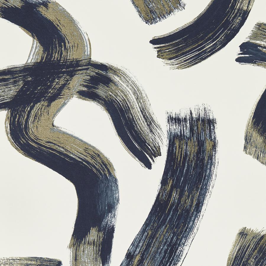 Purchase W0227/02 Malevich, Blue Abstract - Clarke And Clarke Wallpaper