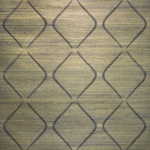 W3493-50 | Blue Grasscloth - Kravet Design Wallpaper - W3493.50.0