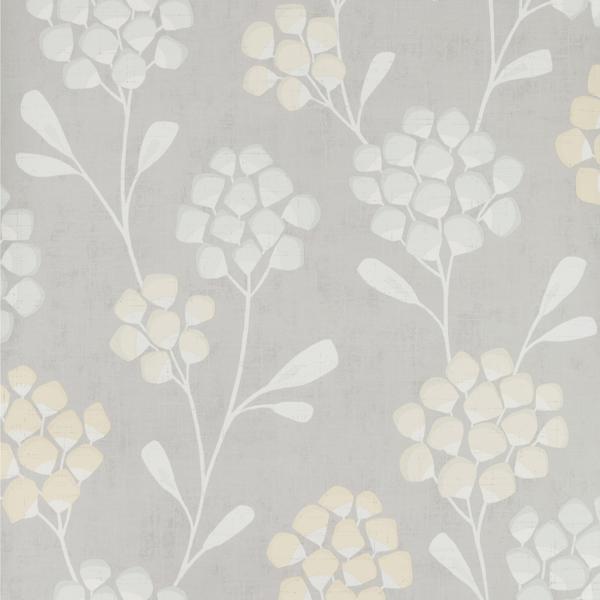 Sample W3511.411.0 Grey Botanical Kravet Design Wallpaper