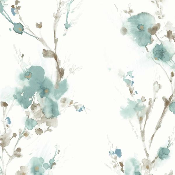 Sample W3599.135.0 Neutral Botanical Kravet Design Wallpaper