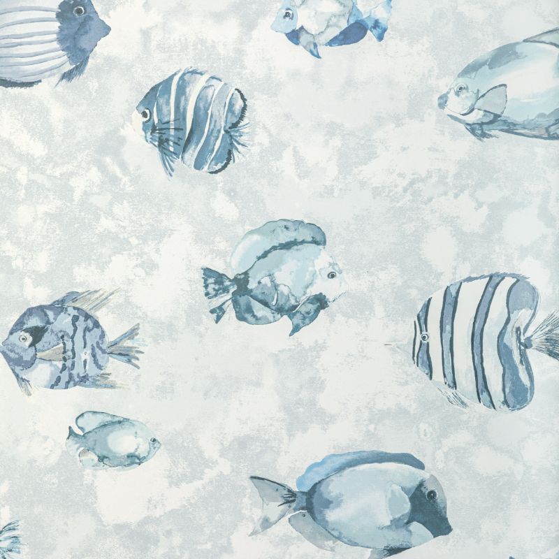 Purchase W3847.52.0 Great Reef Wp, Blue Nautical - Kravet Design Wallpaper