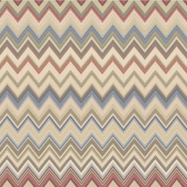 Sample - W3848.195.0 | Happy Zig Zag Wp, Multi Color Chevron - Kravet Couture Wallpaper