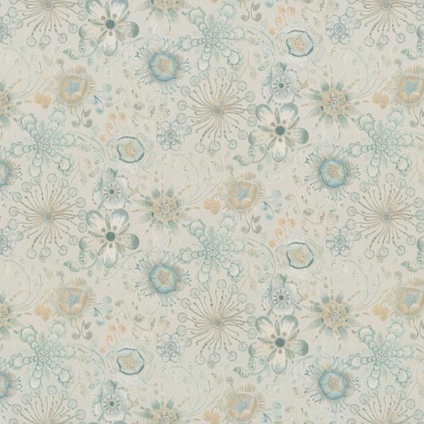 Sample - W3850.516.0 | Magic Garden Wp, Green Floral - Kravet Couture Wallpaper